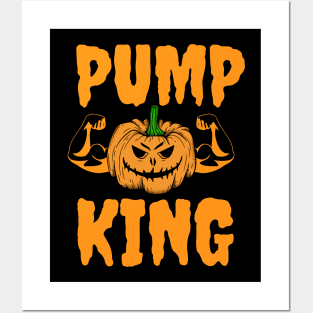 Halloween Pumpking Biceps Posters and Art